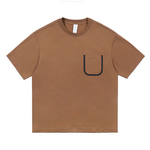 Men's Minimalist U-Shape Pocket Design T-Shirt