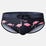 Men's Printed Low Rise Swim Briefs