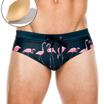 Men's Printed Low Rise Swim Briefs