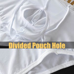 2 Pack Men's U Convex Pouch Trunks With Open Fly