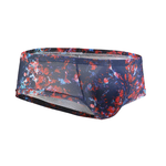 Men's Sexy Botanical Printed Mesh Underwear