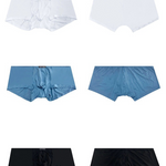 2 Pack Men's Comfy Low-rise Contoured Pouch Trunks