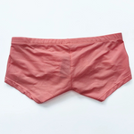 2 Pack Men's Sexy Short Legs Trunks With Large Pouch