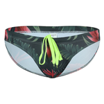 Men’s Sexy Low-rise Print Briefs With Drawstring