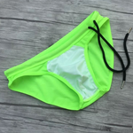 Men's Sexy Low-rise Swim Briefs with Drawstring