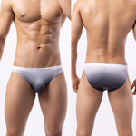 3 Pack Men's Sensual Silk-Like Loose Gradient Color Bikini