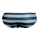 Mens Surfing Striped Swimming Briefs