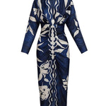 Eva | Sun Escape Unique Print Dolman Midi Dress