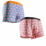 Couple 2 PCS Cotton Cartoon Breathable Underwear