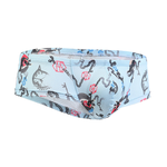 Men's Sexy Botanical Printed Mesh Underwear