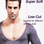 Mens Ultra Soft Low Cut V-Neck Thermal Shirt