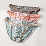 3 Pack Men's Ultra-Soft Stretch Fabric Ice Silk Briefs