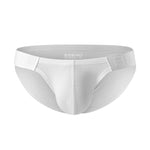 2 Pack Men's Solid Color Low Rise Sweat-Absorbent Large U-Shaped Small Pocket Briefs