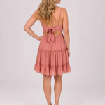 Rosium | Spaghetti Strap Lace Bodice Knee Length Dress