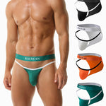 3 Pack Men's Sexy High-Cut 3D U-Pouch & Breathable Bikini