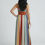 Tricia | Light Stripe Maxi Dress