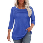 ALLISON | Casual Pleated Front Spring Top