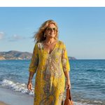 Amy | Soft Paisley Midi Dress