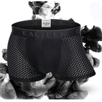 Men's Mesh Thin Ice Silk High-Stretch Comfy Waistband Trunks
