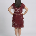 Ella | Composed Abstract Knee Length Dress