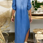 Goldie | Chic Denim Maxi Dress