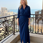 Stella | Long Sleeve Wrap Maxi Dress
