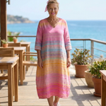 Royal | Ease Gradient Stripe Midi Dress