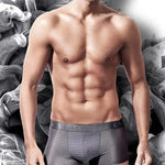 Men's Mesh Thin Ice Silk High-Stretch Comfy Waistband Trunks
