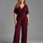 Camille | Cold-Shoulder Wrap-Waist Jumpsuit