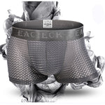 3Pcs Men's Mesh Thin Ice Silk Underwear