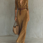 Joanne | Long Suede Dress