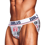 2 Pack Men's Breathable Ice Silk High-Cut Printed Bikini