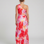 Elizabeth | One-Shoulder Pleated Midi Dress