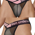 2 Pack Men’s Sexy Bikini with See-through Pouch