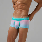 Men’s Spliced Lines Trunks in Ombre