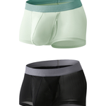 2 Pack Men's Ultra-Thin Trunks with Open Fly