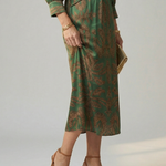 Mikayla | Natural Wrap Midi Dress