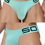 2 Pack Men’s Sexy Threaded Fabric Bikinis