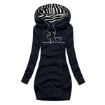 Olivia | Printed sweater dress Heartbeat