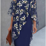 Klara | Floral Cape Dress