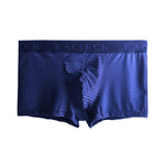 Men's Mesh Thin Ice Silk High-Stretch Comfy Waistband Trunks