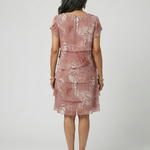 Abigail | Soft Motif Tier Knee Length Dress