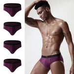 4 Pack Cotton Support U Convex Pouch Briefs