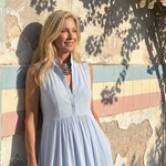 Heidi | Sleeveless Collared Maxi Dress
