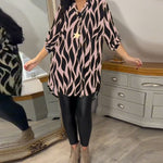 ALEXANDRA™ - Printed Loose-Fit Top