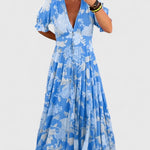 Amaya | Elegant Floral V-neck Dress