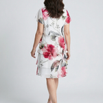 Evelyn | Soft Petal Layered Knee Length Dress