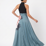 Abigail | Halter Floral Maxi Dress