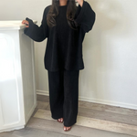 UNI™ - Casual Loose Top and Wide Leg Pants Set