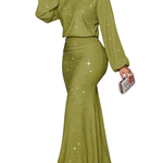 NEGGIE™ - Women’s Elegant Mermaid Hem Long Sleeve Bodycon Dress